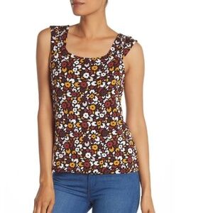 14th & Union Shirred Shoulder Tank Top
